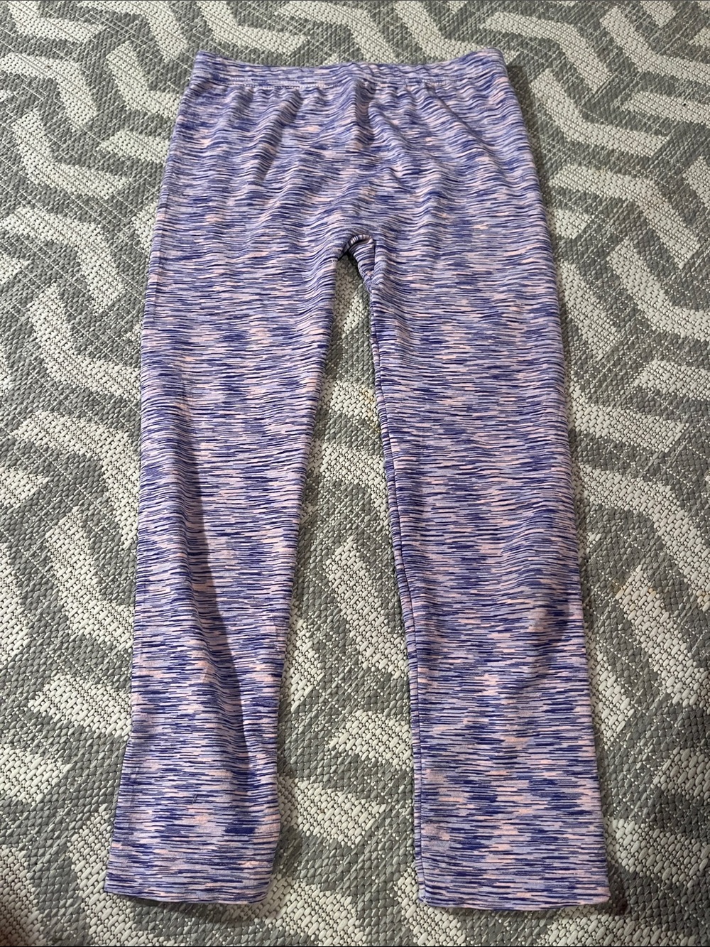 Purple Space-Dye Active Leggings